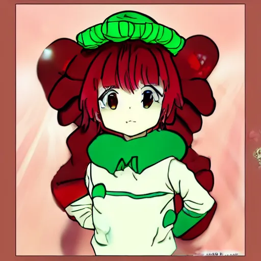 Prompt: gummy bear as anime character