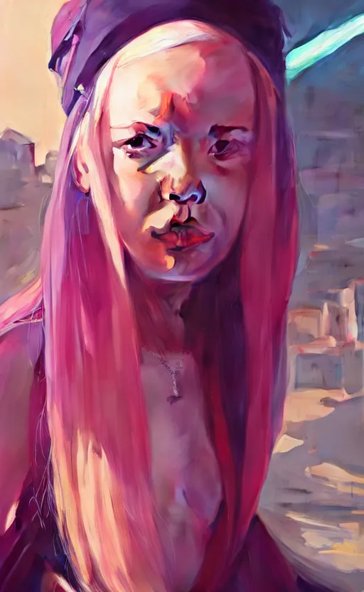 Image similar to highly detailed portrait of zero two in gta v, stephen bliss, unreal engine, fantasy art by greg rutkowski, loish, rhads, ferdinand knab, makoto shinkai and lois van baarle, ilya kuvshinov, rossdraws, tom bagshaw, global illumination, radiant light, detailed and intricate environment