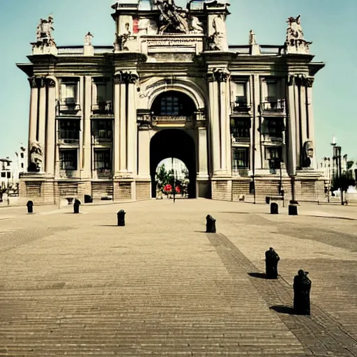 Image similar to A photo of a la Puerta de Alcalá (Madrid)