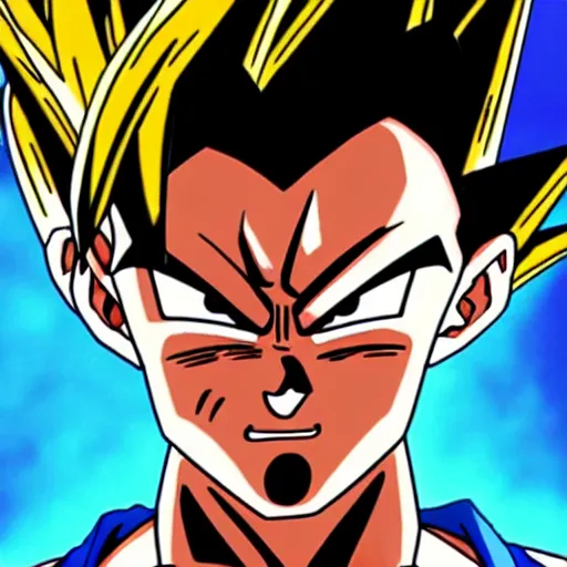 Image similar to Gogeta, Dragonball Z, Anime Style, by Toei Animation