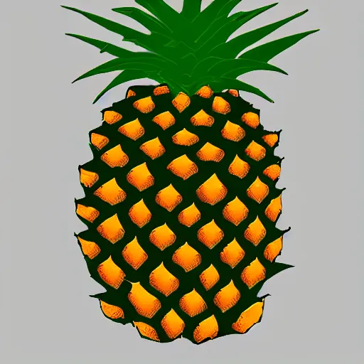 Prompt: fractal pineapple