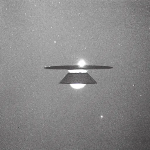 Image similar to a ufo seen on the surface of the moon, vintage photo, old, grainy, sepia