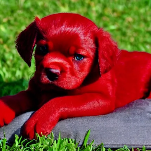 Image similar to adorable crimson puppy