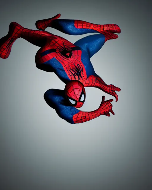 Image similar to spiderman, studio lighting