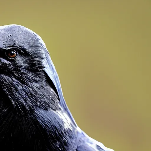 Image similar to raven faced man