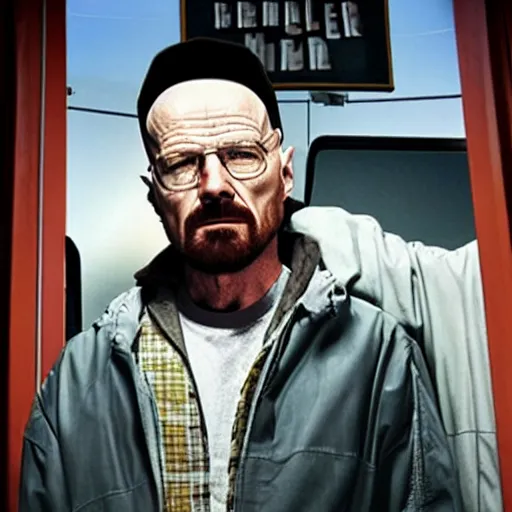 Portrait photo of walter white dressed as jesse | Stable Diffusion ...