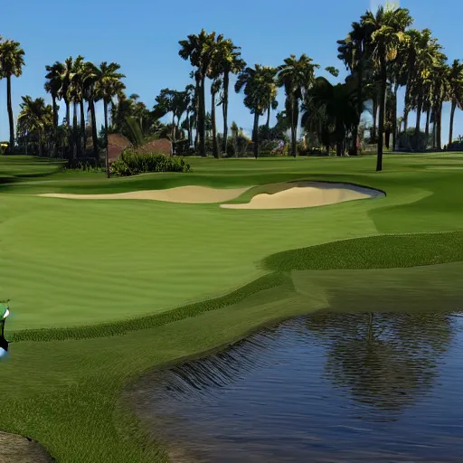 Prompt: FBI agents raid florida golf course gta 5 4k award winning