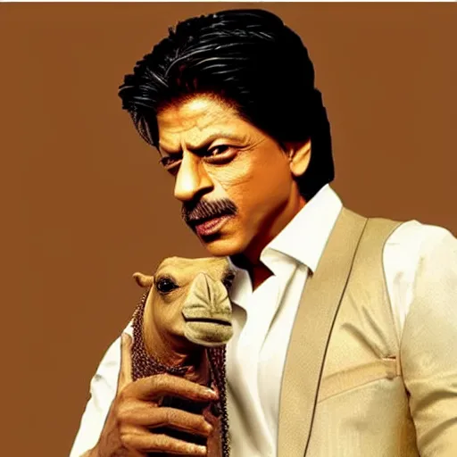 Prompt: Shahrukh Khan as a camel