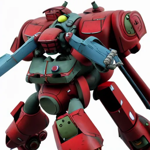 Prompt: zaku custom sazabi custom, by alex pardee, 3 d, 8 k hd resolution