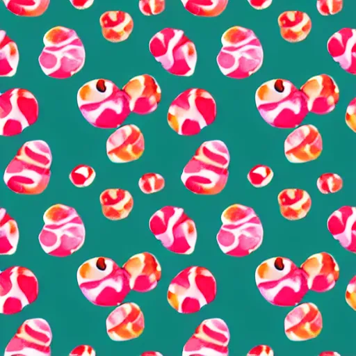 Image similar to repeating pattern seamless. watercolor. candy lollipop.