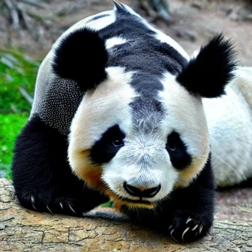 Image similar to hybrid animal of a dragon and panda