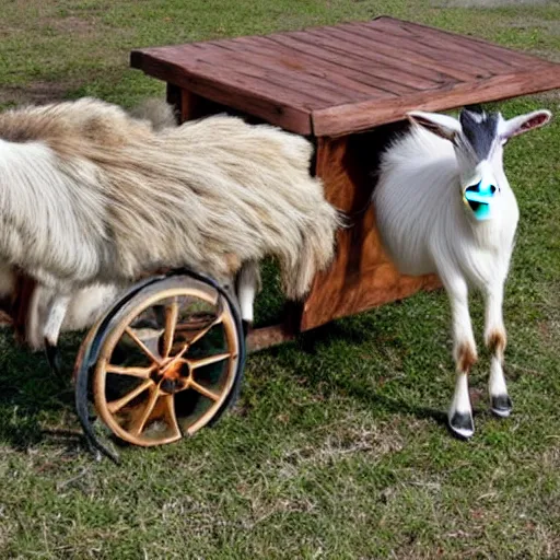 Image similar to a goat cart