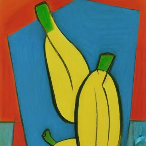 Prompt: “two bananas, by Picasso, 8k”