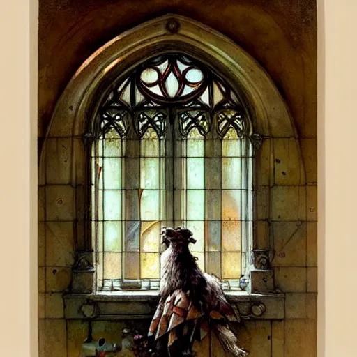 Image similar to ( ( ( ( ( ornate royal window. muted colors. ) ) ) ) ) by jean - baptiste monge!!!!!!!!!!!!!!!!!!!!!!!!!!!