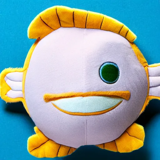 Image similar to a flounder plush doll