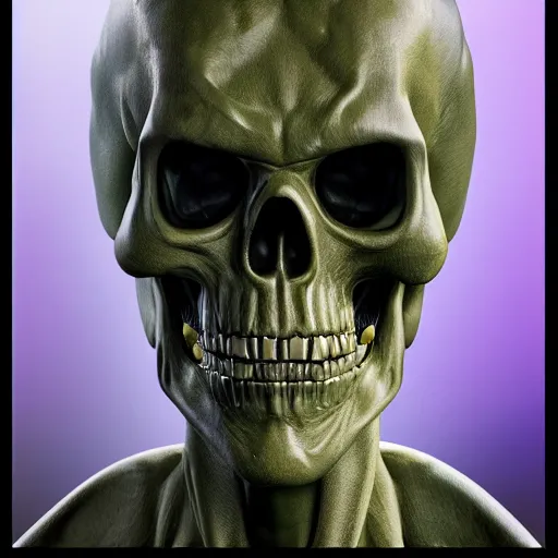 Prompt: a portrait of Skeletor, photorealistic, highly detailed, professional photo, studio lighting, 4K HD