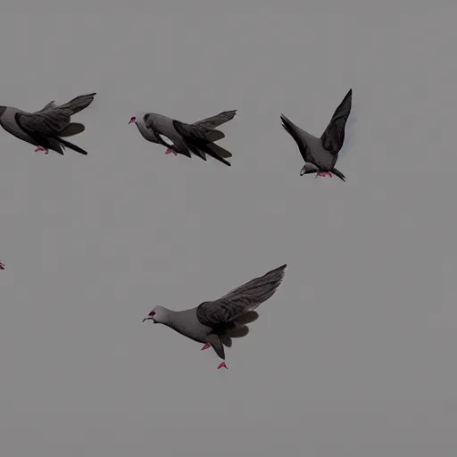 Prompt: digital art of pigeons explaining the pigeonhole principle, rendered in octane, epic lighting, trending on artstation