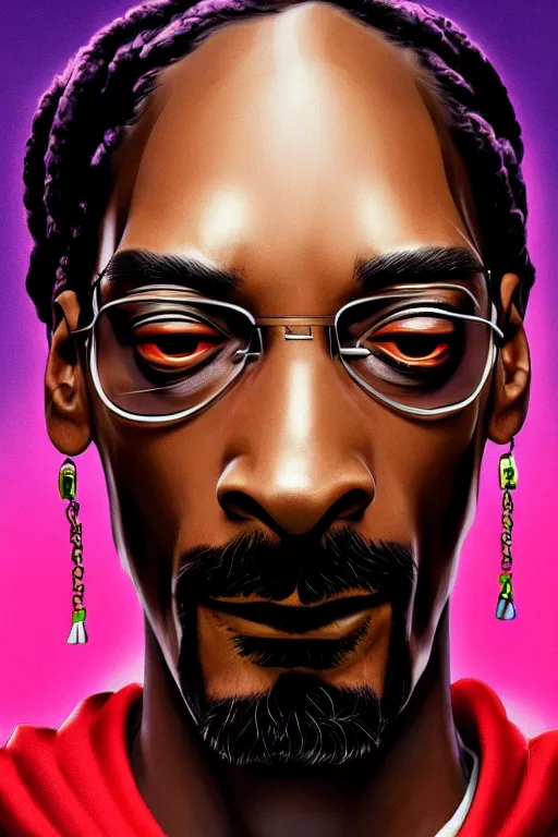 Image similar to snoop dogg, manga cover art, detailed color portrait, artstation trending, 8 k, greg rutkowski