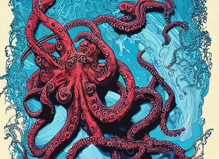 Image similar to a highly detailed [ octopus ] portrait of stephen strange, james gurney, james jean