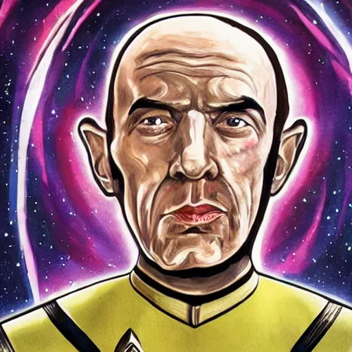 Image similar to a beautiful portrait of mister spok, star trek