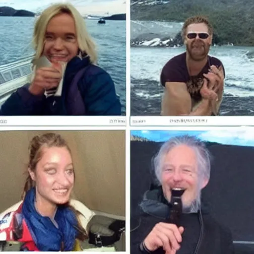 Prompt: a funny meme about norwegian celebrities