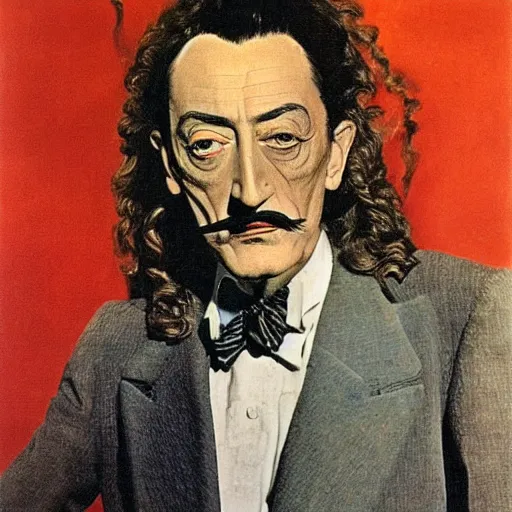 Image similar to Salvador Dalí portrait by Salvador Dalí, Surrealism, Atomic, Portlligat