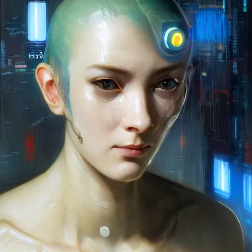 Image similar to hyperrealistic portrait, full body portrait, full shot of a venus squid monster astronaut defined facial features, intricate abstract. cyberpunk, symmetrical facial features. By Ruan Jia and Artgerm and Range Murata and WLOP and Ross Tran and William-Adolphe Bouguereau and Beeple. Key Art. Fantasy Illustration. award winning, Artstation, intricate details, realistic, Hyperdetailed, 8k resolution.