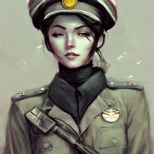 Image similar to portrait of a communist sailor moon, epic, tragic, military art, fantasy, dieselpunk, hd shot, digital portrait, beautiful, artstation, comic style, by artgerm, guy denning, jakub rozalski, magali villeneuve and charlie bowater