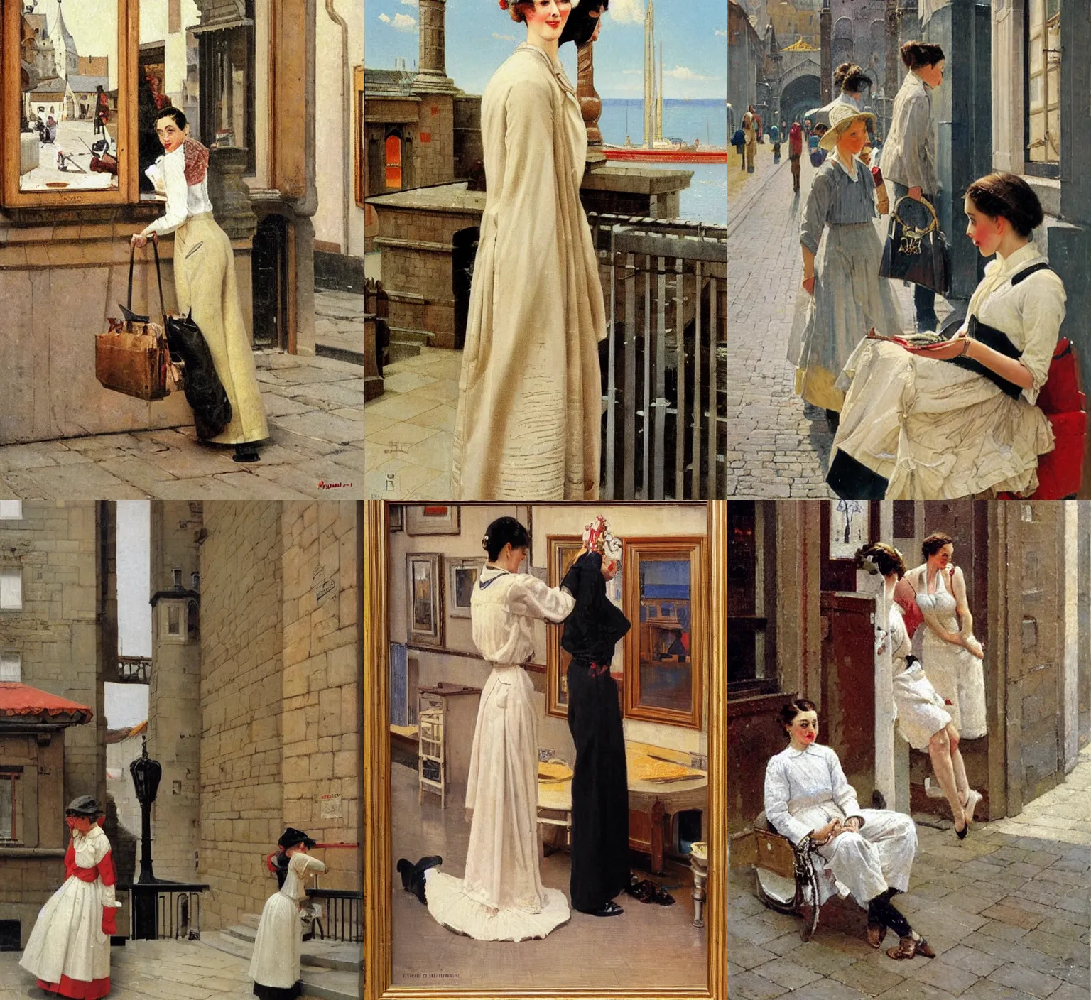 Prompt: artwork by Paul Gustav Fischer