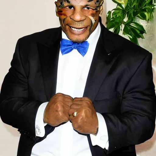 Prompt: mike tyson is a fish