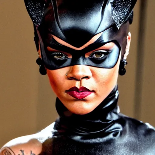 Image similar to Rihanna as Catwoman