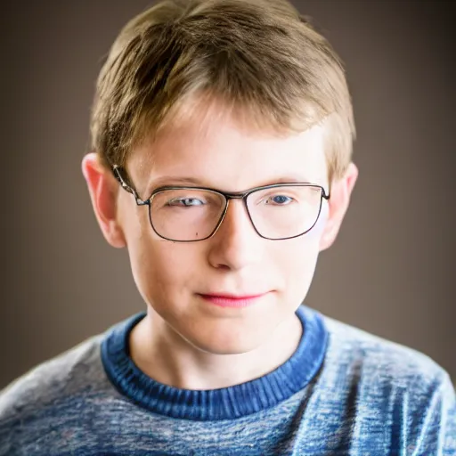 Image similar to dslr photo portrait still of 1 0 year old age 1 0 walter white at age 1 0!!!, 8 5 mm f 1. 8