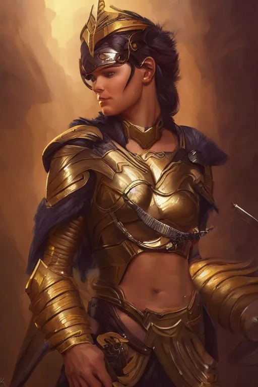 Image similar to amazon valkyrie athena, d & d, fantasy, portrait, highly detailed, headshot, digital painting, trending on artstation, concept art, sharp focus, illustration, art by artgerm and greg rutkowski and magali villeneuve