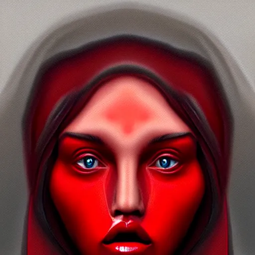 Prompt: a female face made of a red car, digital art, trending on artstation, award-winning art, extremely detailed, pinterest