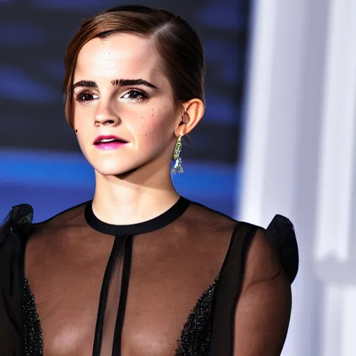 Image similar to photo of emma watson surrounded by electric energy