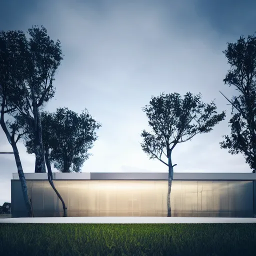 Prompt: minimalist architecture white with nature in back, cinematic lighting, 3 d, unreal engine