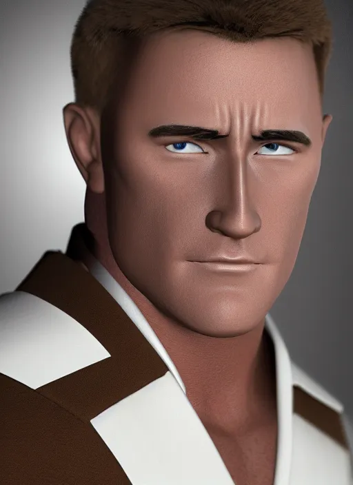 Prompt: billy herrington priest, 4 k, real life photo, photorealistic, high details, detailed face, priest uniform