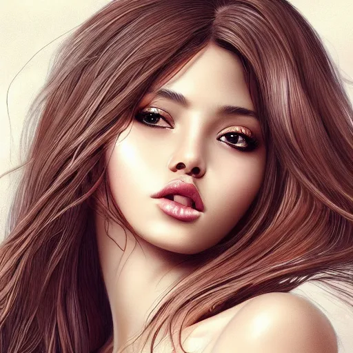 Image similar to a gorgeous female photo, professionally retouched, soft lighting, wearing sundress, illuminated by moonlight, realistic, smooth face, ebony goddess, luscious lips, perfect eyes, wide angle, sharp focus on eyes, 8 k high definition, insanely detailed, intricate, elegant, art by artgerm and wlop