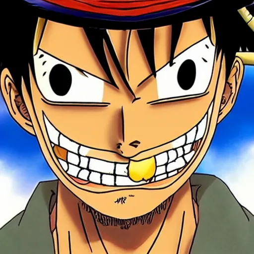 Image similar to luffy with mustache