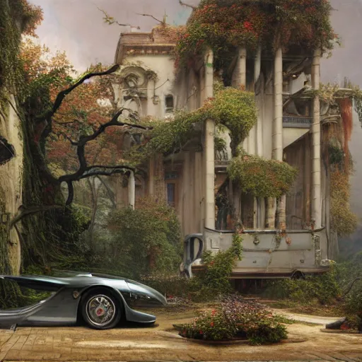 Image similar to paint surrealist 🚗, ferdinand knab, high definition and detailed 4 k