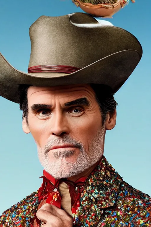 Prompt: dolce & gabbana campaign featuring jim carey as a cowboy, unprocessed colors, # nofilter, shot by annie leibovitz, realistic vfx simulation