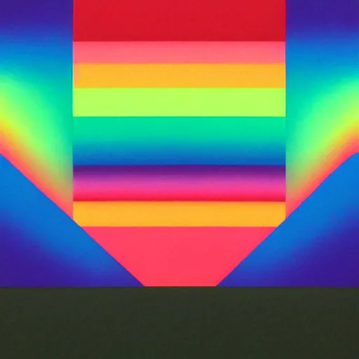 Prompt: 🌈 🕳 geometric detailed by shusei nagaoka, david rudnick, airbrush on canvas, pastell colours, cell shaded