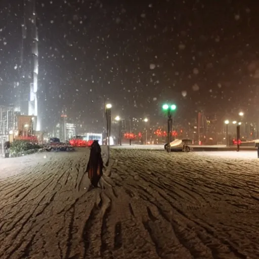 Image similar to snowing in Dubai