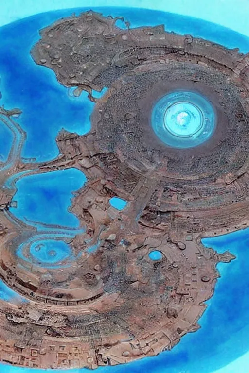 Prompt: Atlantis on Mars, hidden city