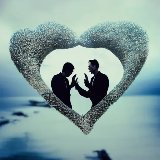 Image similar to double exposure of love, love is the most relevant theme, love is infinity, love os begin of all, 8 k resolution, artistic mode, artistic, trending on instagram, long exposure