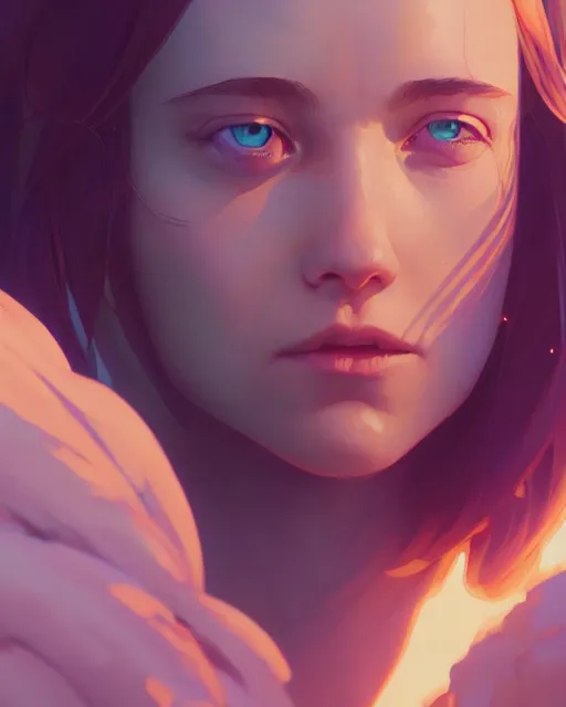 Image similar to highly detailed vfx portrait of else, unreal engine, greg rutkowski, loish, rhads, beeple, makoto shinkai and lois van baarle, ilya kuvshinov, rossdraws, tom bagshaw, alphonse mucha, global illumination, detailed and intricate environment