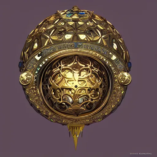 Image similar to magical artifact, faberge, intricate, artstation, dramatic lighting