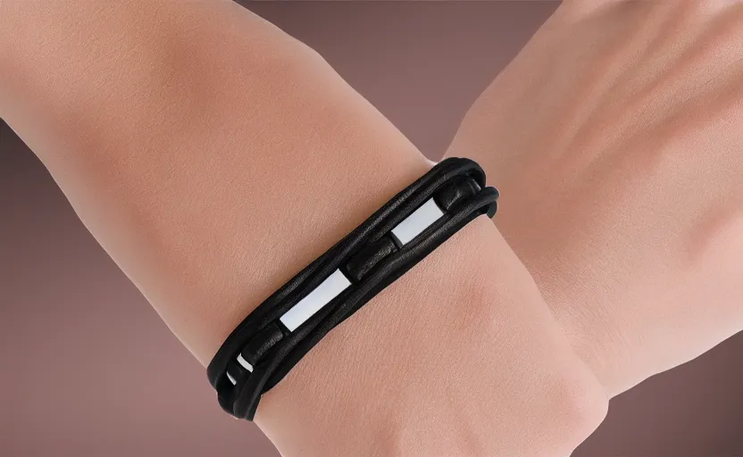 Prompt: technological bracelet, fine details, realistic shaded,