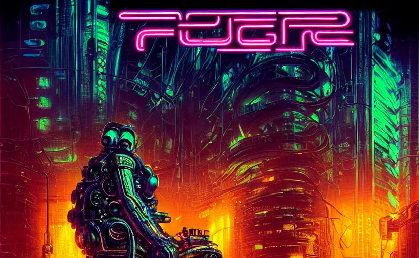 Prompt: Retro future cyberpunk advertising poster, illustrated by H.R. Giger and Gaston Bussiere, 35mm lens, beautiful macro close-up imagery, vibrantly lush neon lighting, beautiful volumetric-lighting-style atmosphere, a dark futuristic atmosphere, intricate, detailed, photorealistic imagery, trending on artstation, 4k, 8k