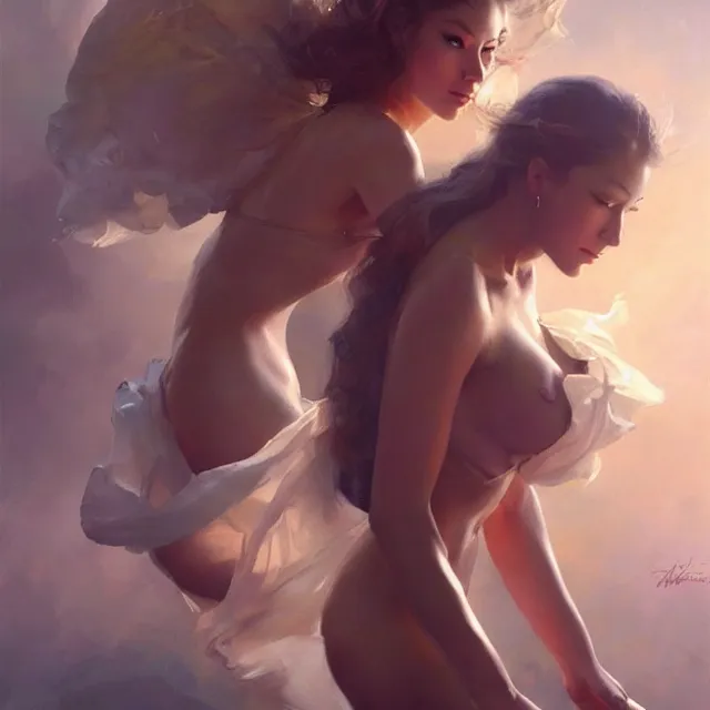 Image similar to in this whole world, you are the most beautiful. oil painting, by stanley artgerm lau, wlop, rossdraws, frank frazetta, andrei riabovitchev, marc simonetti